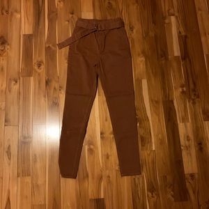 Tan skinny pants